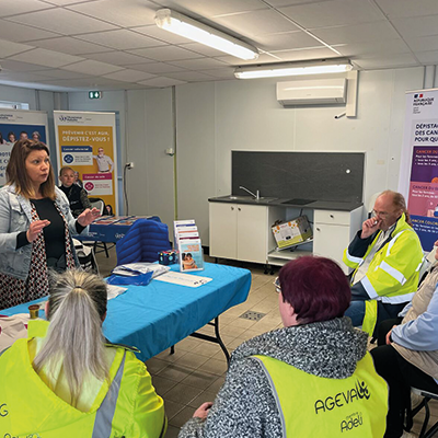 La CPAM du Hainaut en entreprise pour la prévention